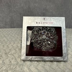Baldwin Snowflake Christmas Ornament Chantilly Ice Flower